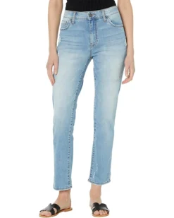 KUT From The Kloth Catherine High-Rise Boyfriend Roll-Up In Source