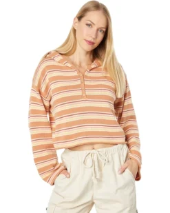 Roxy Side Swipe Hooded Poncho