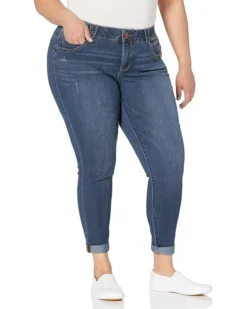Democracy Women's Plus Size Ab Solution Ankle Skimmer Jean