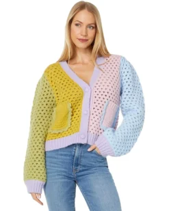 English Factory Contrast Detail Cardigan