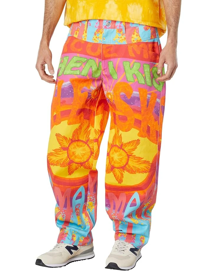 Blue Marble Paris Printed Denim Skater Pants