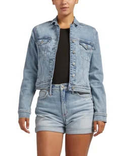 Silver Jeans Co. Fitted Denim Jacket LJ0003EKC261