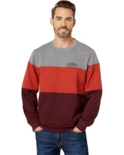 L.L.Bean 1912 Sweatshirt Crew Neck Color-Block Regular