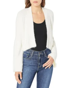 Calvin Klein Women's Feather Yarn Shrug With Wide Sleeve