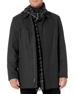 Dockers Men's Weston Wool Blend Scarf Coat