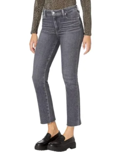 Paige Cindy W/ Raw Hem In Ash Black