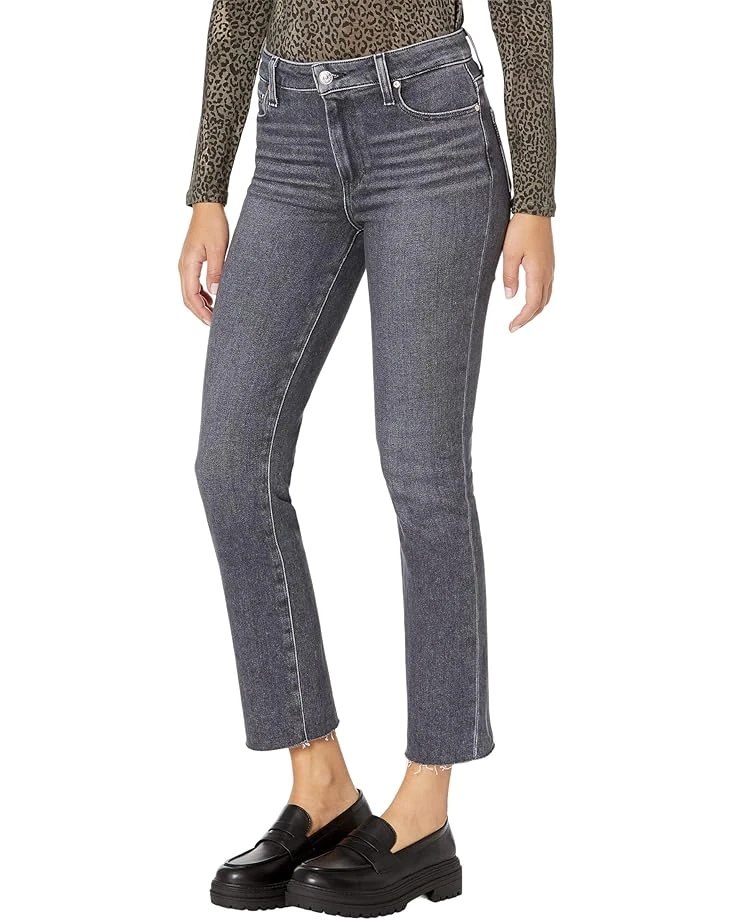 Paige Cindy W/ Raw Hem In Ash Black