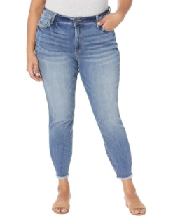 KUT From The Kloth Plus Size Donna High-Rise Ankle Skinny W/ Fray Hem In Always