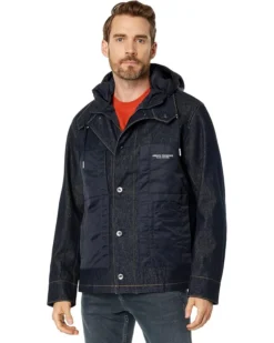 Armani Exchange Caban Denim Coat