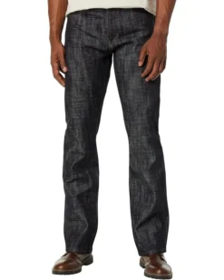 The Unbranded Brand Straight Fit 22 Oz Heavyweight Big Slub Selvedge Denim In Indigo