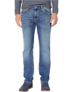 Mavi Jeans Zach Straight Leg In Mid Foggy Williamsburg