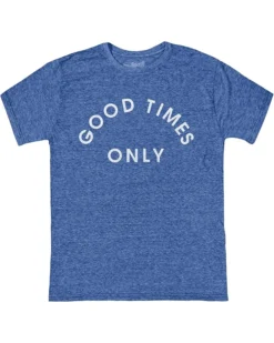 The Original Retro Brand Kids Tri-Blend Good Times Only Crew Neck Tee (Big Kids)