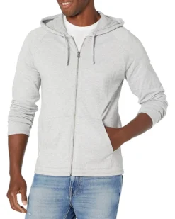 Vince Men's Birdseye Full Zip Hoodie