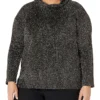 Karen Kane Women's Plus Size Hi-lo Turtleneck Top
