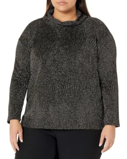 Karen Kane Women's Plus Size Hi-lo Turtleneck Top