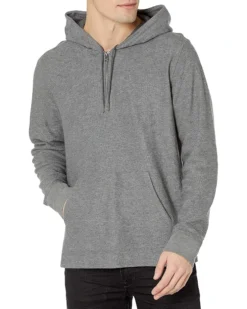 Vince Men's Textured Quarter Zip Hoodie