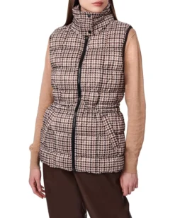 Bernardo Fashions Houndstooth Anorak Vest